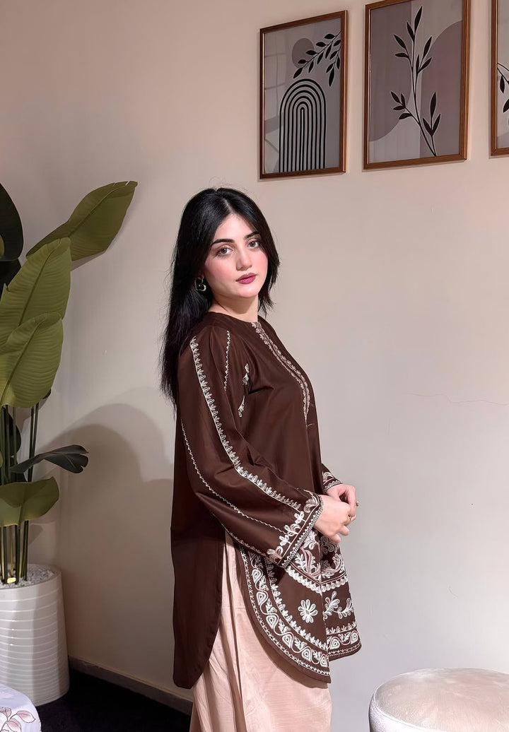 *❄️DHANAK  2PC EMBRIODERY HIT DESIGN